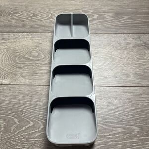 Joseph DrawerStore Compact Cutlery Organizer Kitchen‎ Drawer Tray Small Gray New